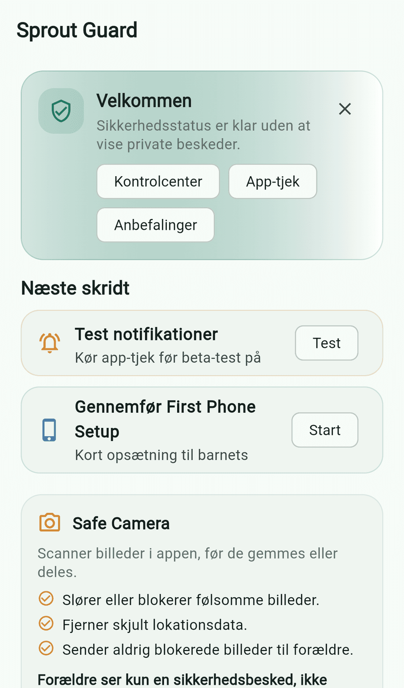 Forælder-dashboard