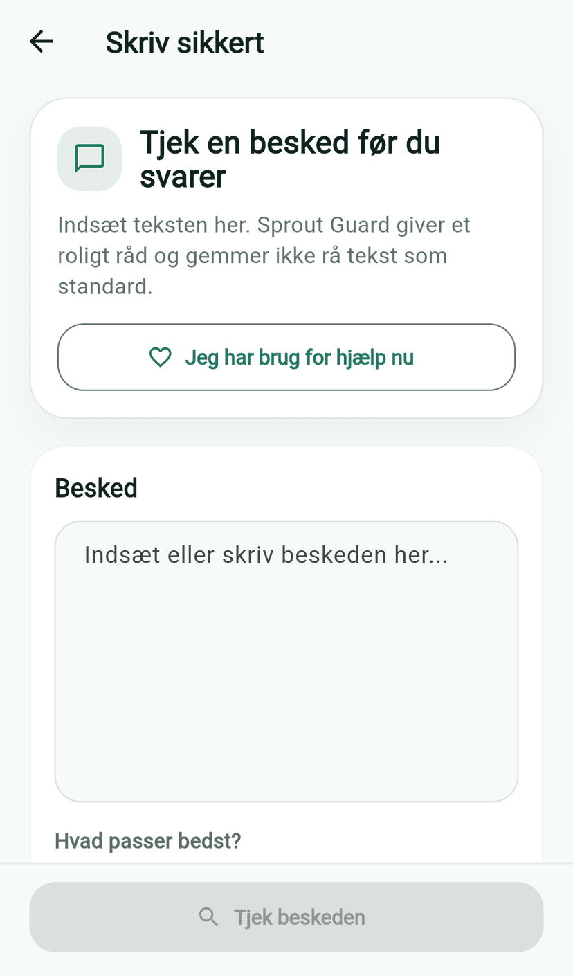 Tjek besked